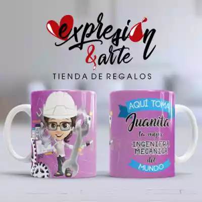 vectores plantilas PROFESIONES,INGENIERA MECANICA,MUJER,